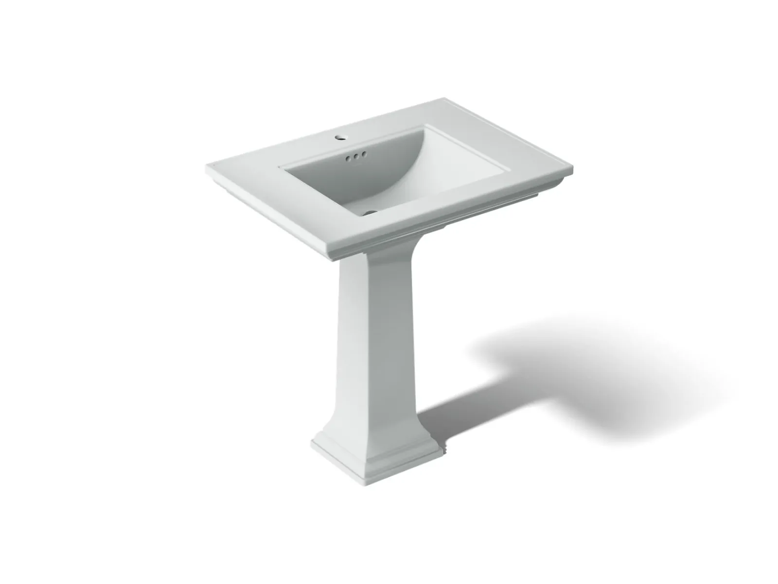 30-3/4" rectangular pedestal bathroom sink^Kohler Hot