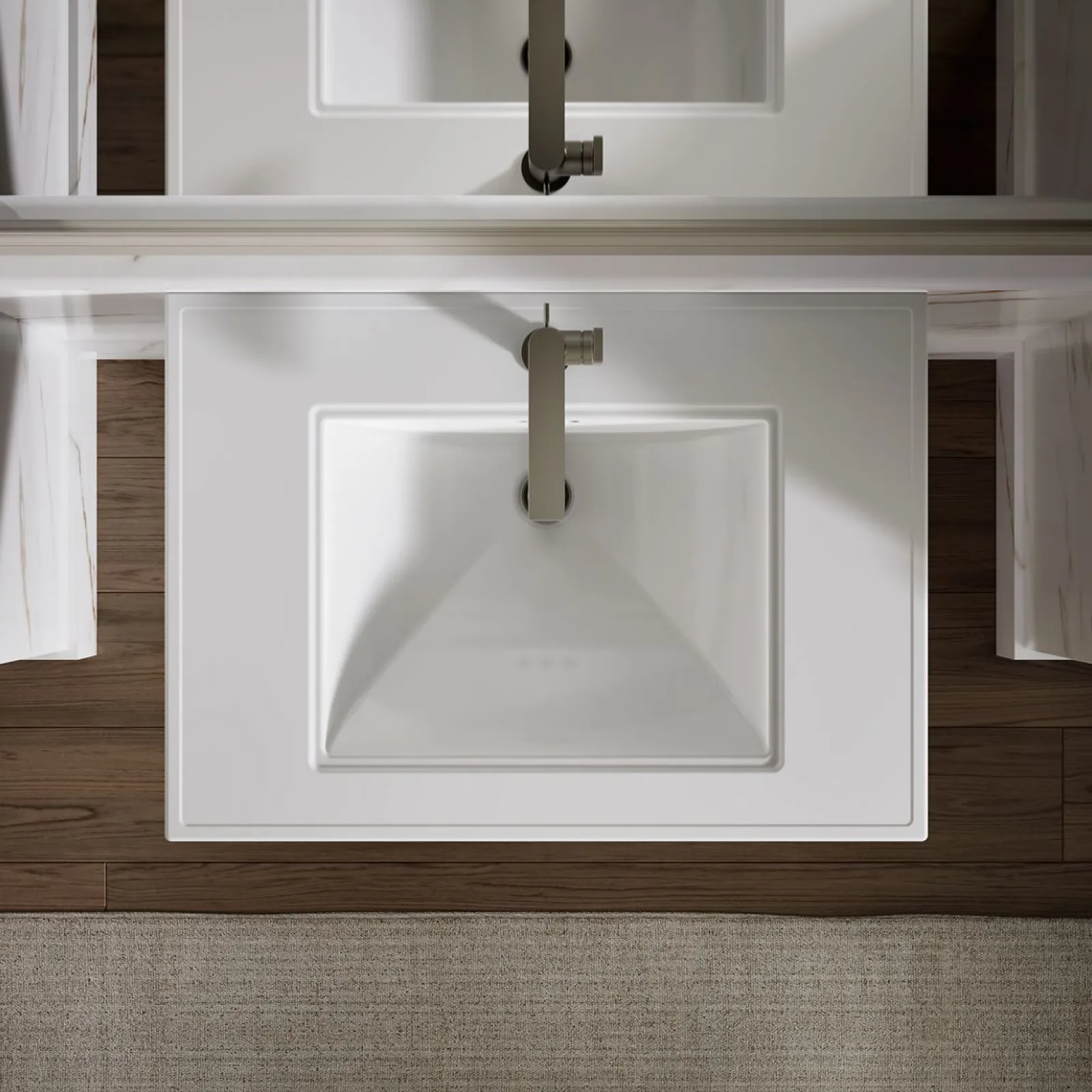 30-3/4" rectangular pedestal bathroom sink^Kohler Hot