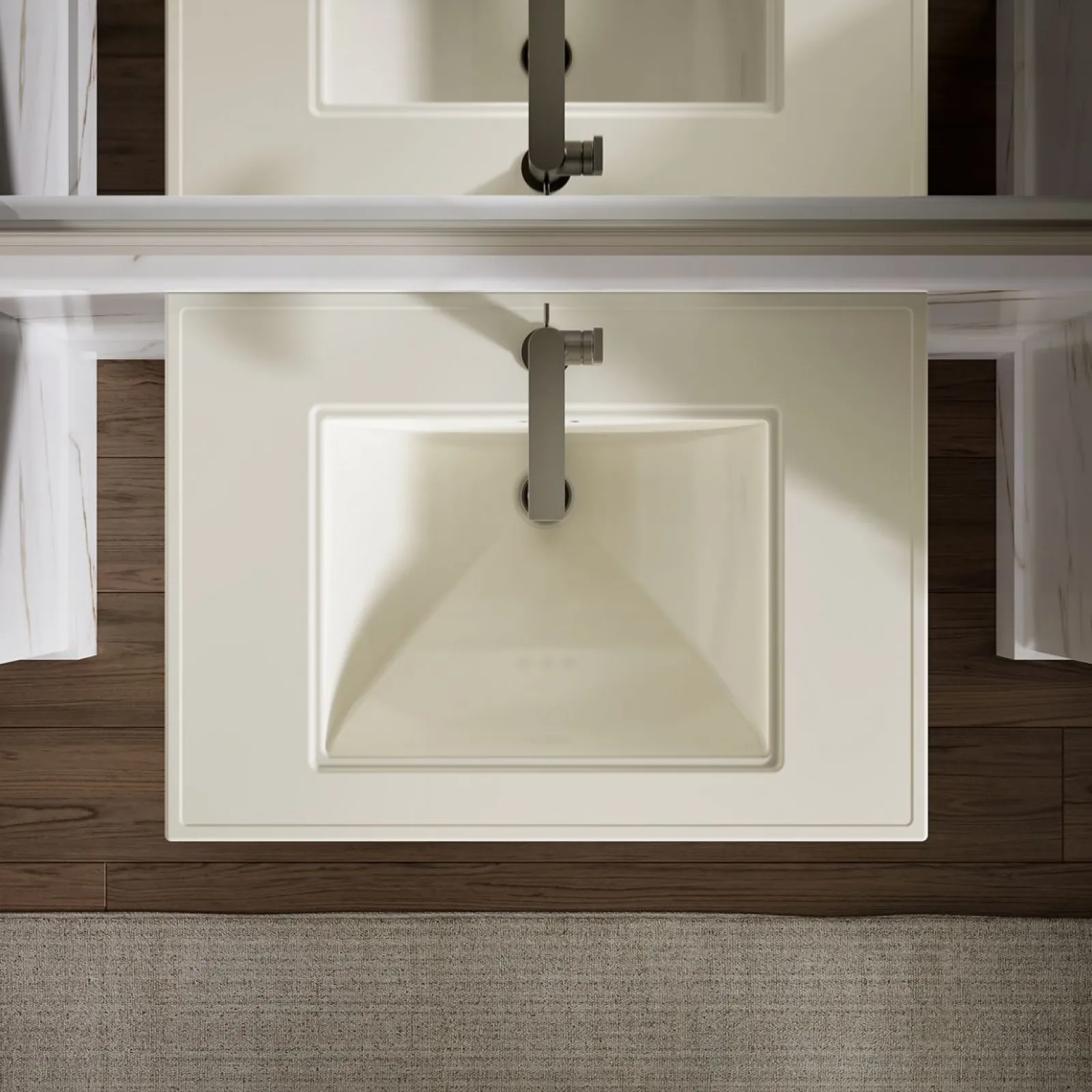 30-3/4" rectangular pedestal bathroom sink^Kohler Hot