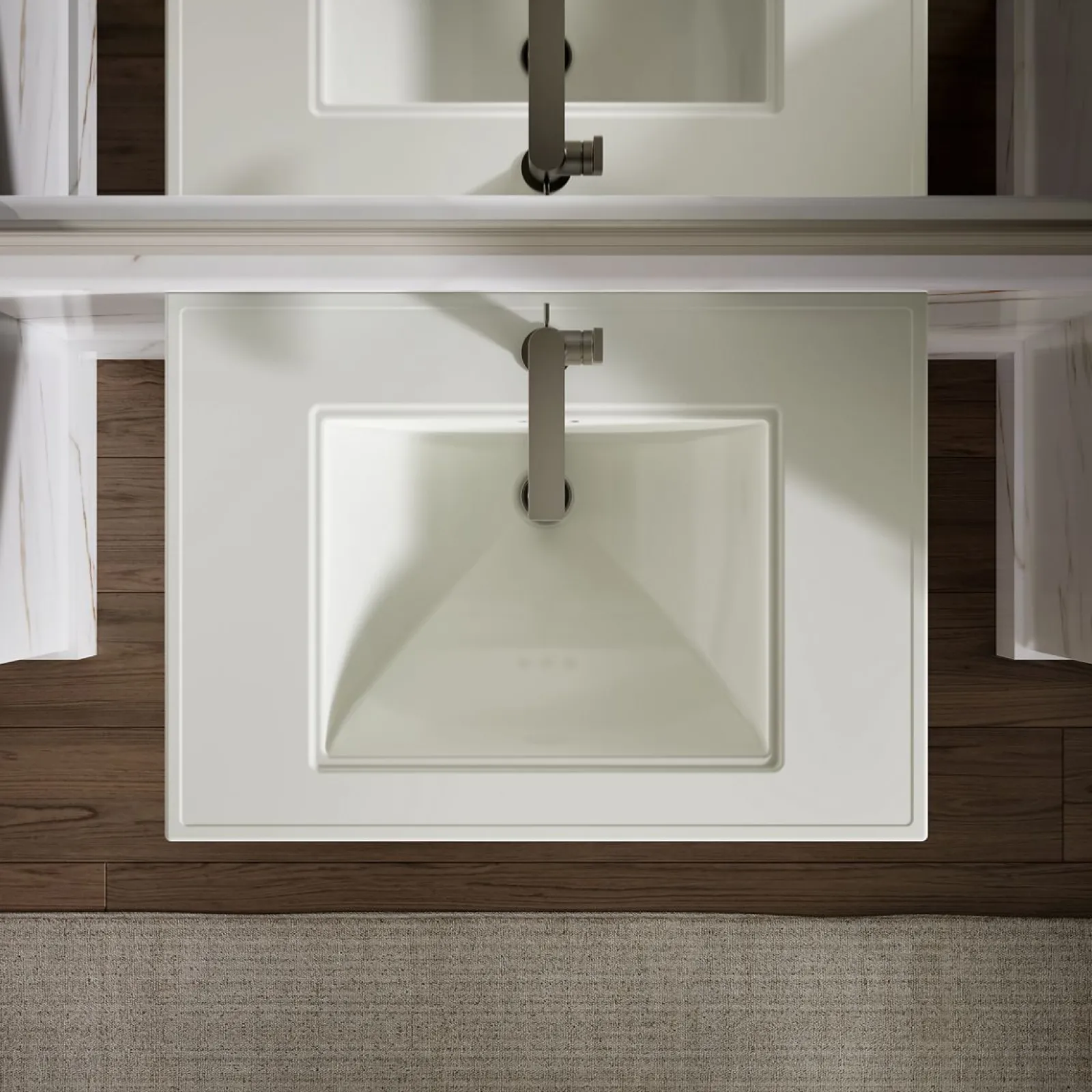30-3/4" rectangular pedestal bathroom sink^Kohler Hot