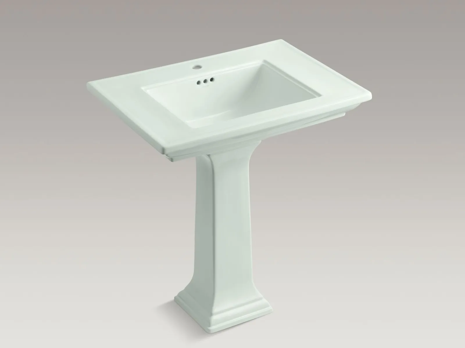 30-3/4" rectangular pedestal bathroom sink^Kohler Hot