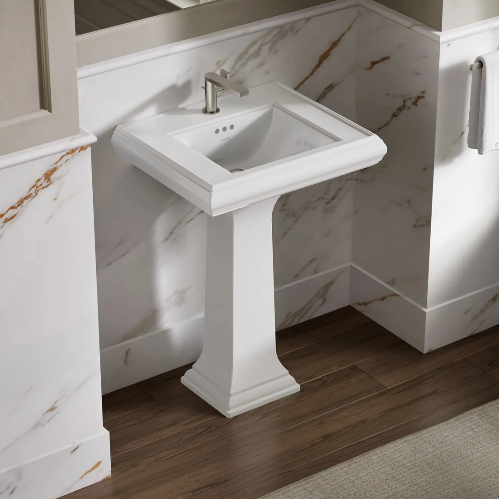 24-1/4" rectangular pedestal bathroom sink^Kohler Discount