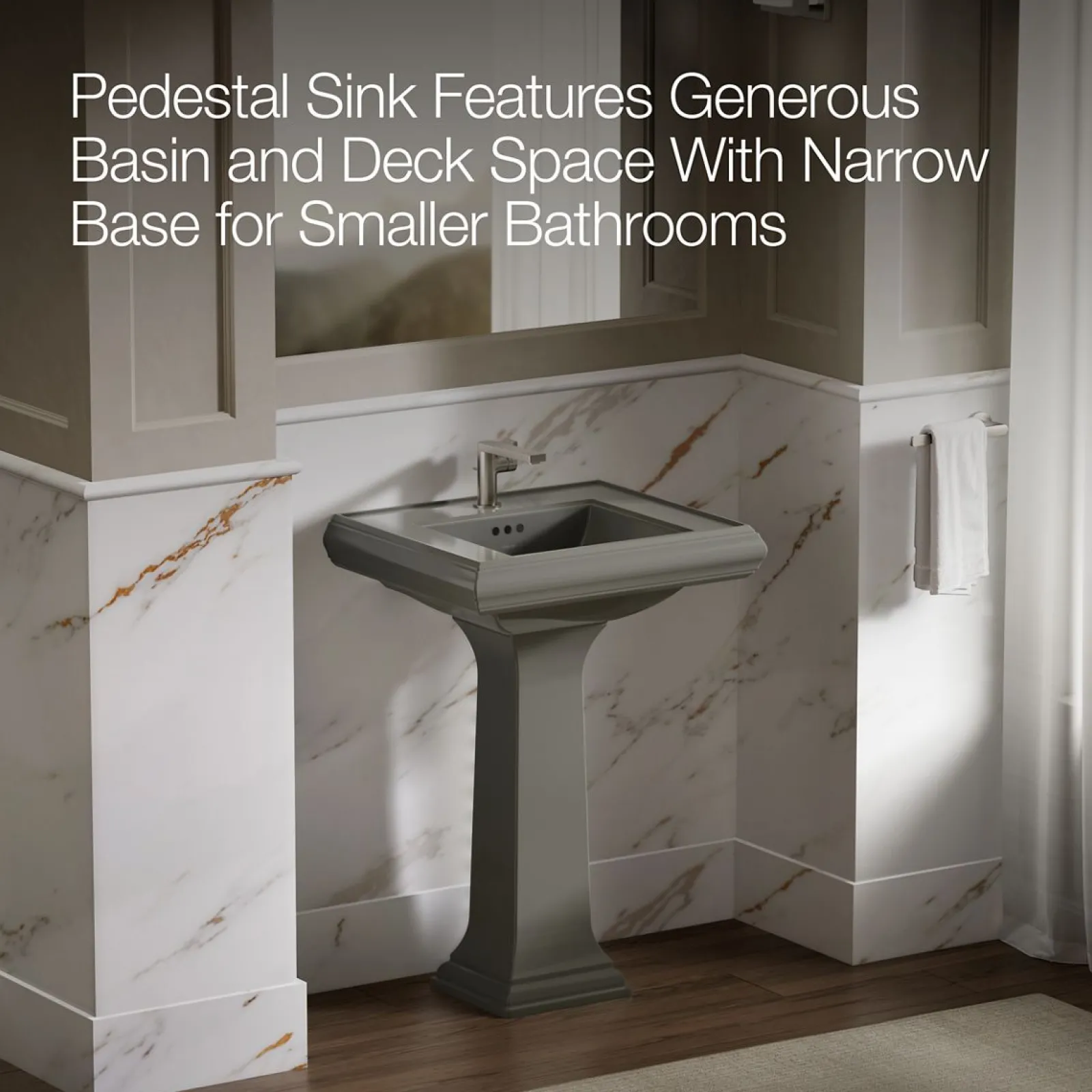 24-1/4" rectangular pedestal bathroom sink^Kohler Discount