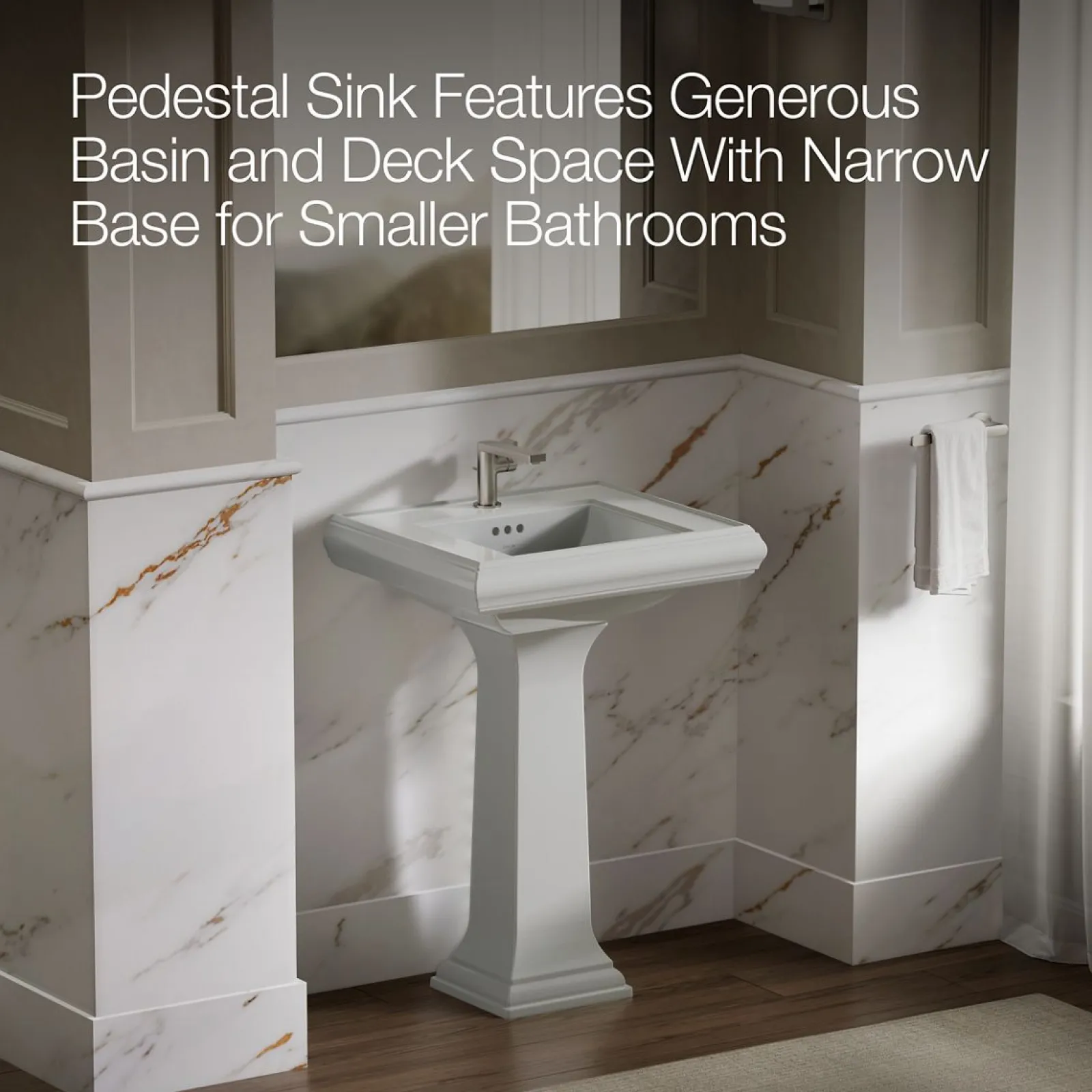 24-1/4" rectangular pedestal bathroom sink^Kohler Discount