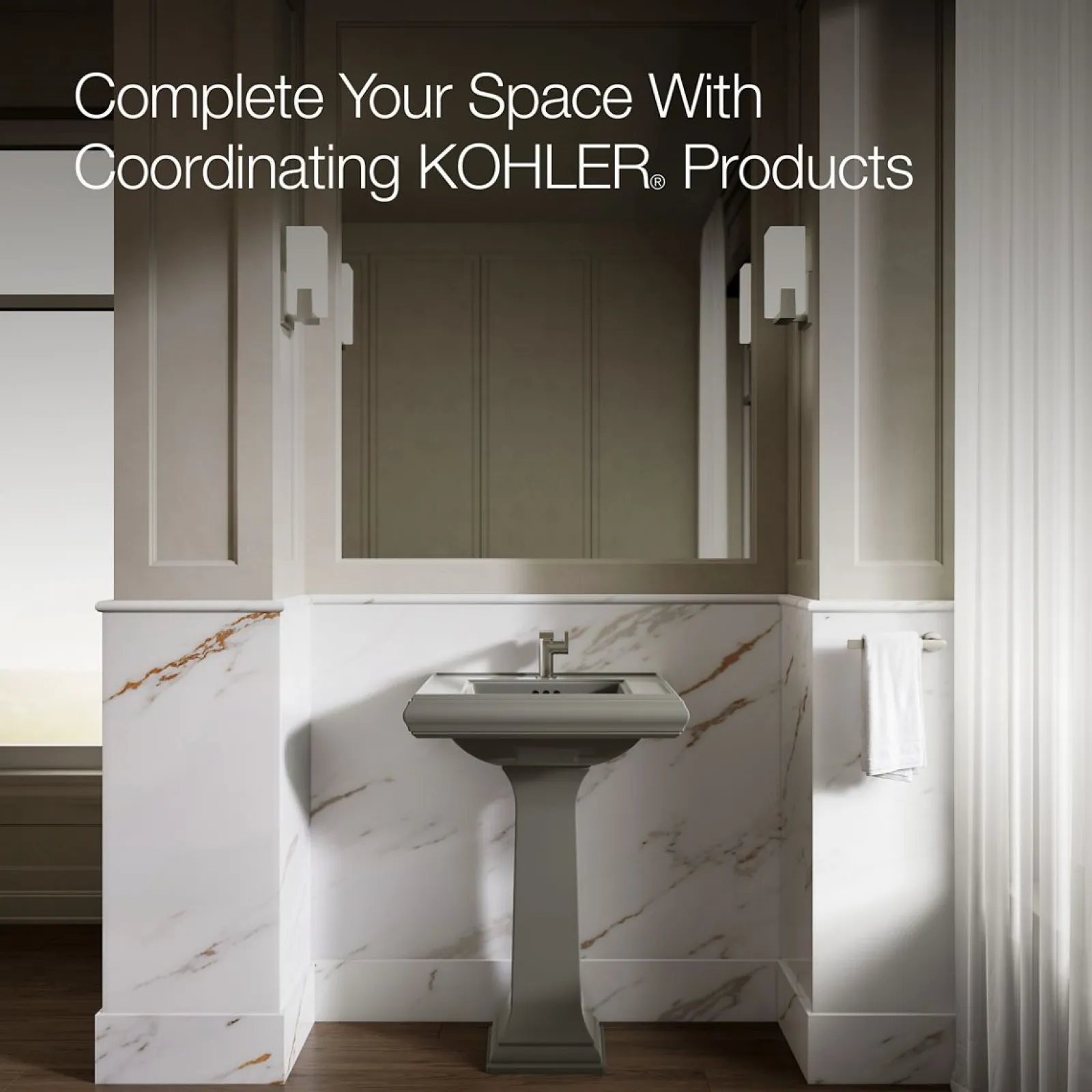24-1/4" rectangular pedestal bathroom sink^Kohler Discount