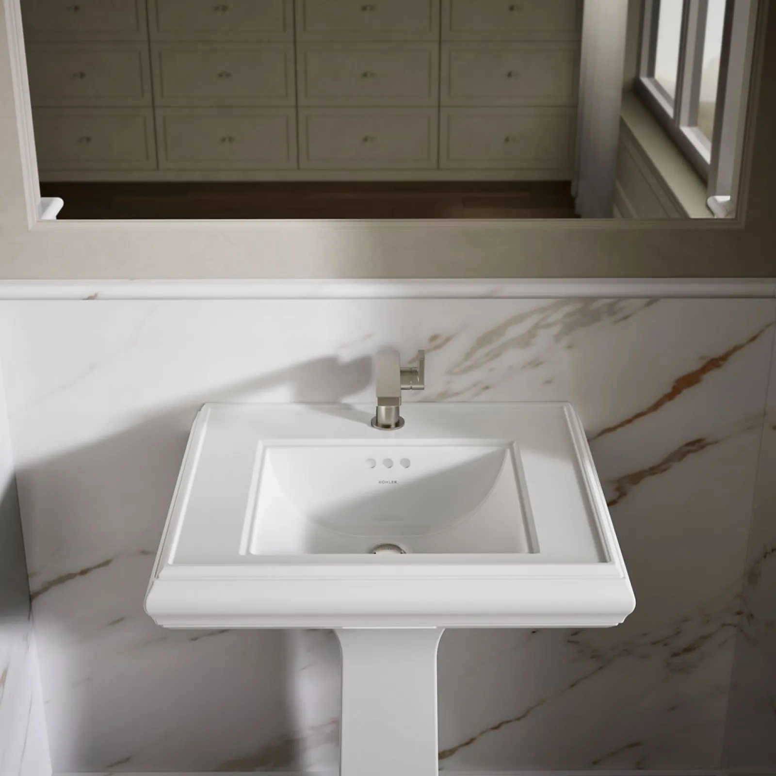 24-1/4" rectangular pedestal bathroom sink^Kohler Discount