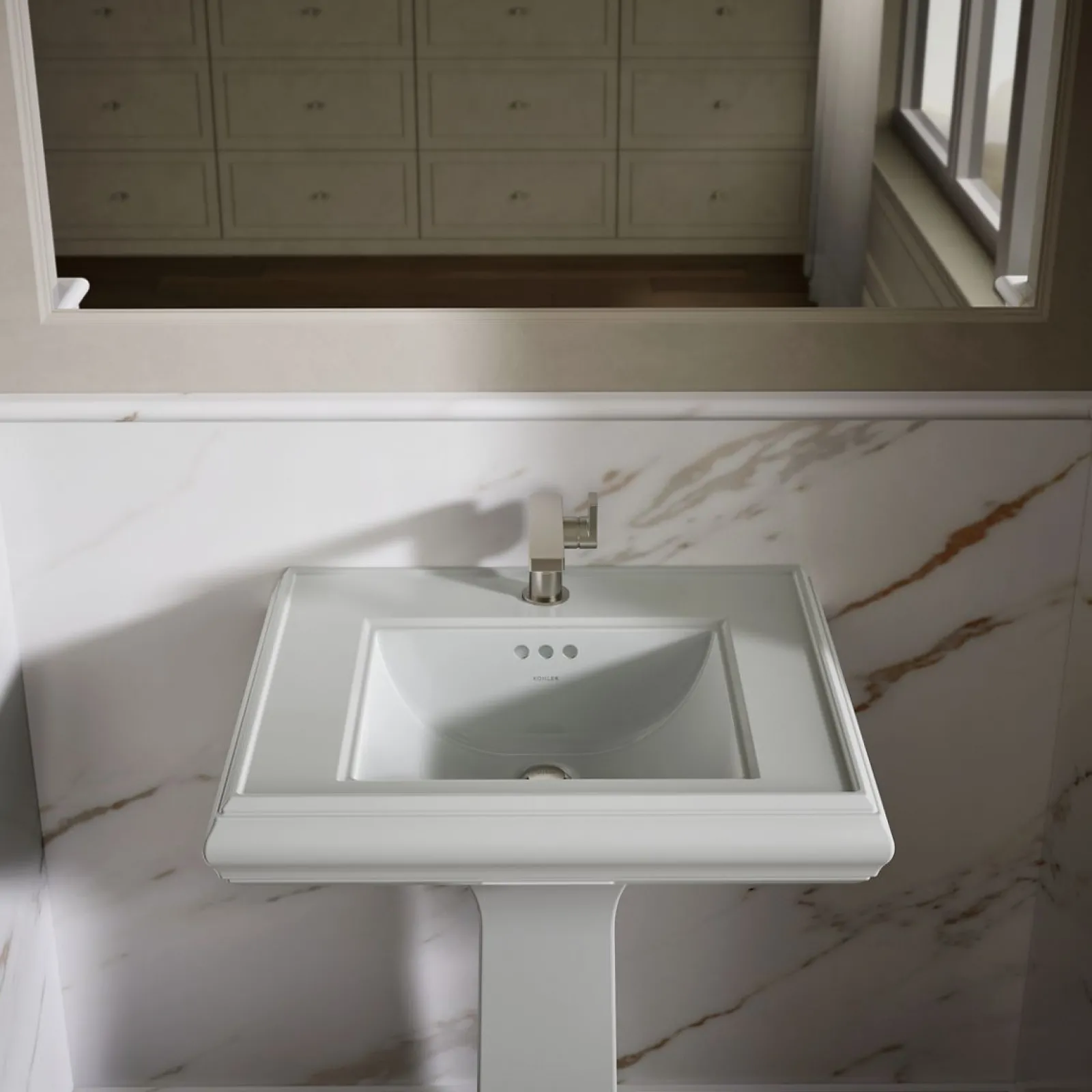 24-1/4" rectangular pedestal bathroom sink^Kohler Discount