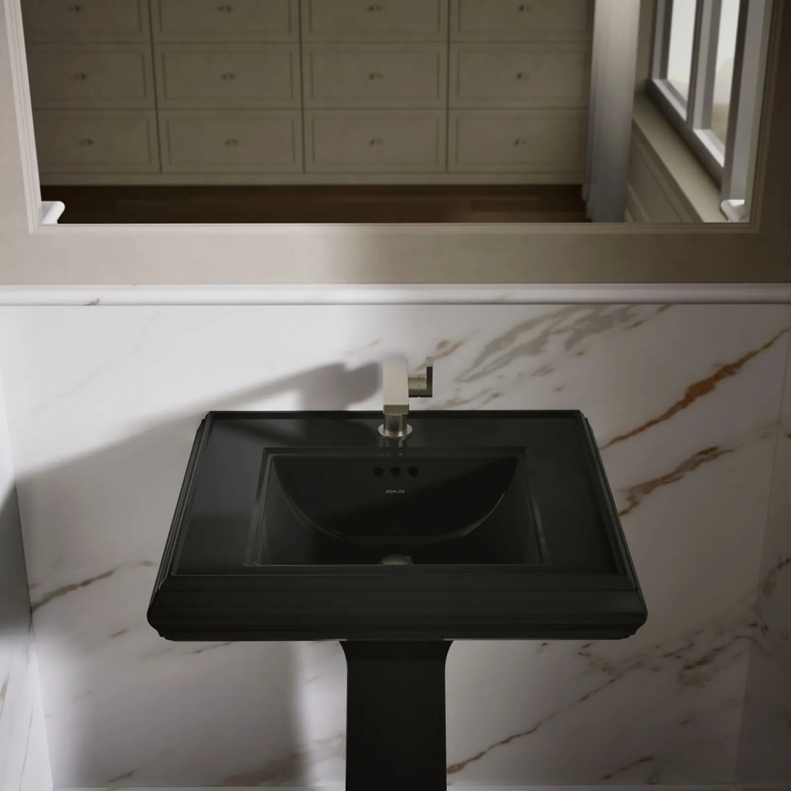 24-1/4" rectangular pedestal bathroom sink^Kohler Discount