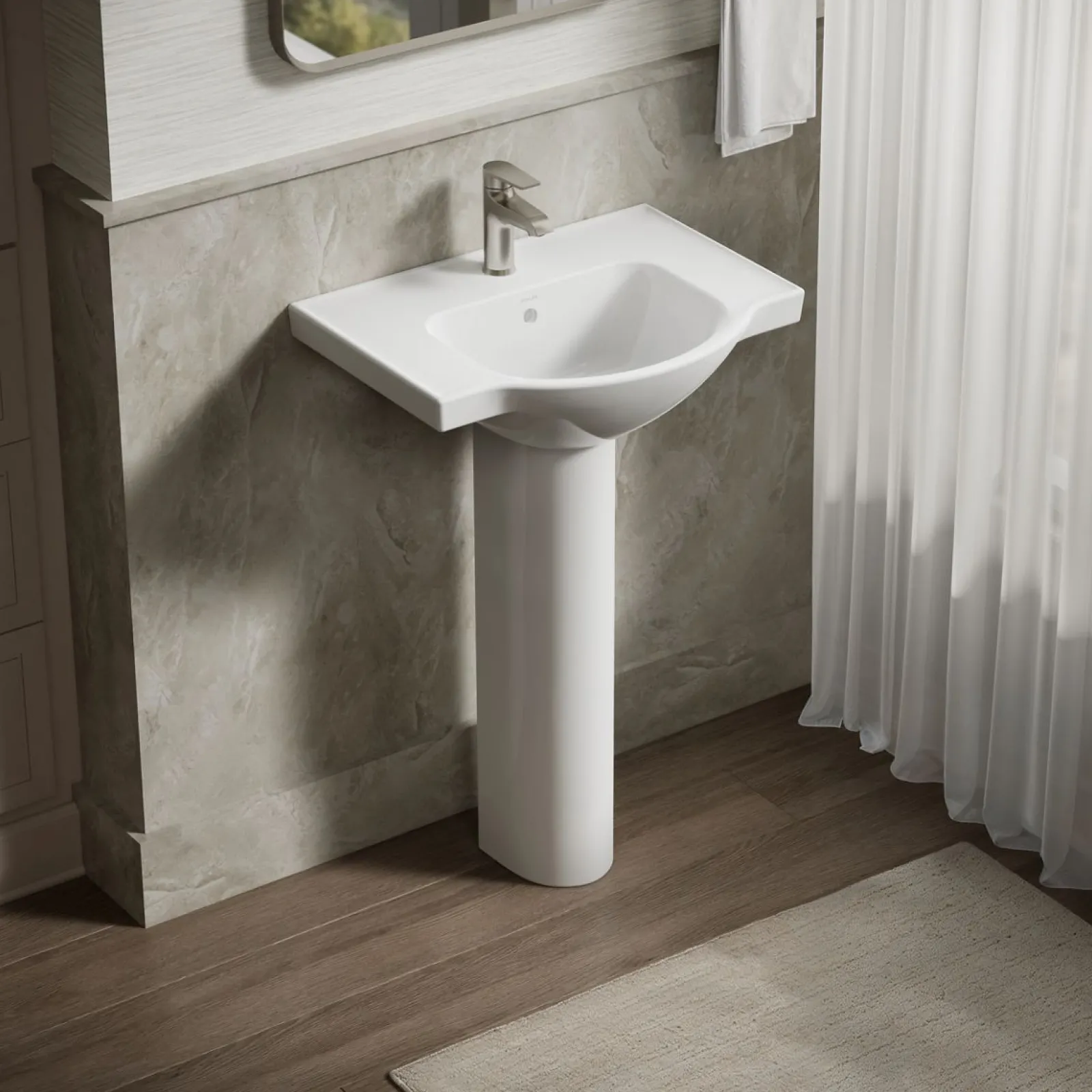 24" rectangular pedestal bathroom sink^Kohler Outlet