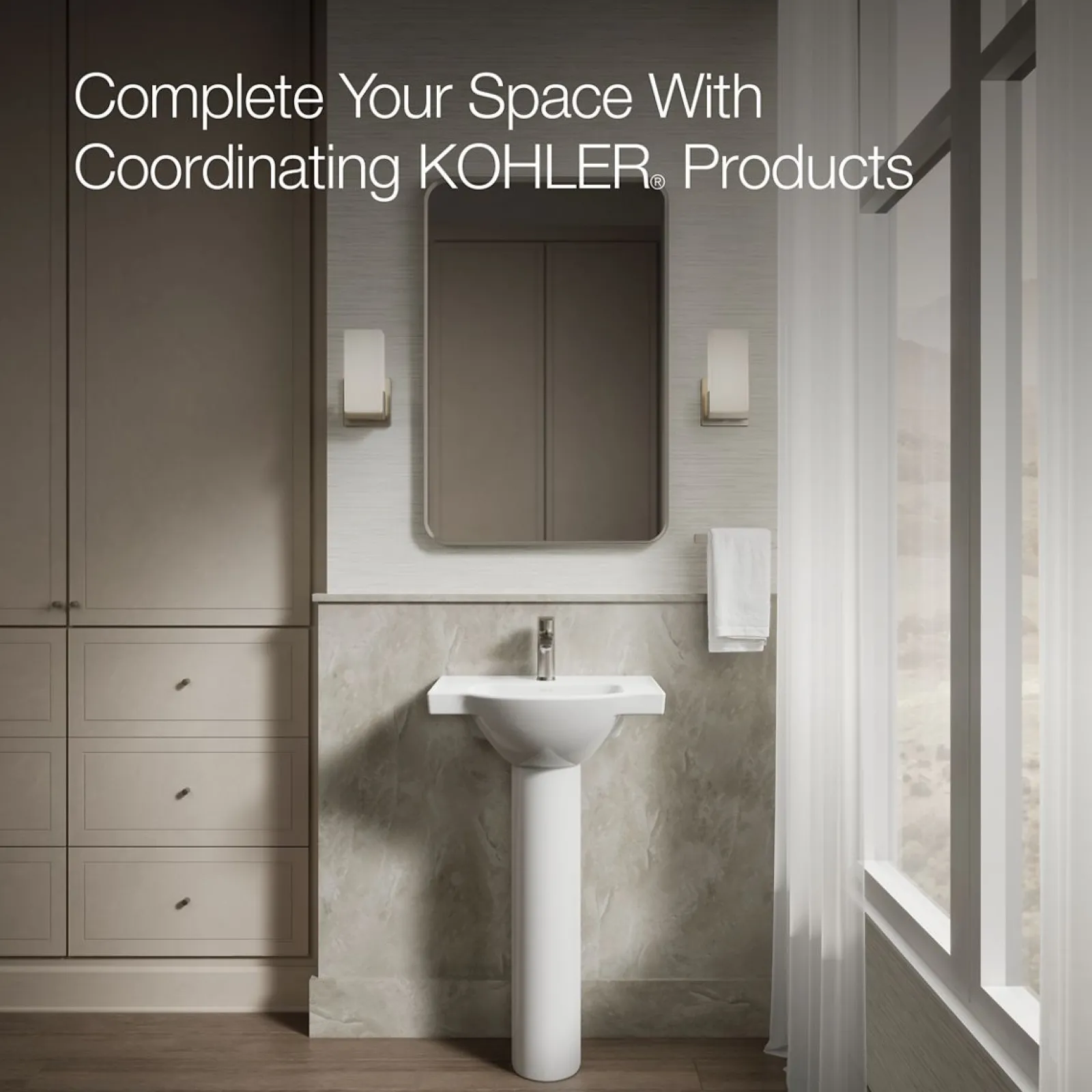 21" rectangular pedestal bathroom sink^Kohler Sale