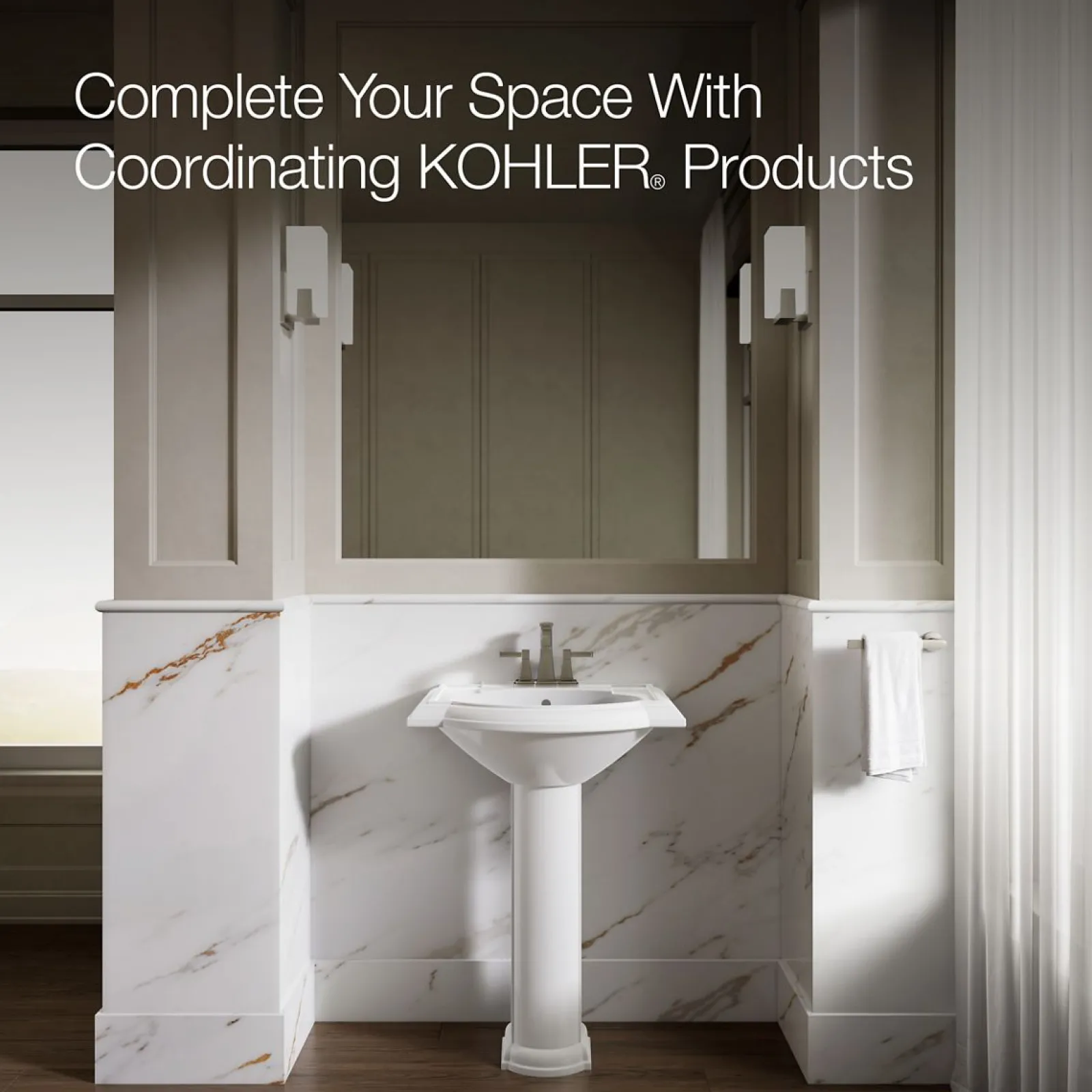 24-1/4" rectangular pedestal bathroom sink^Kohler Discount