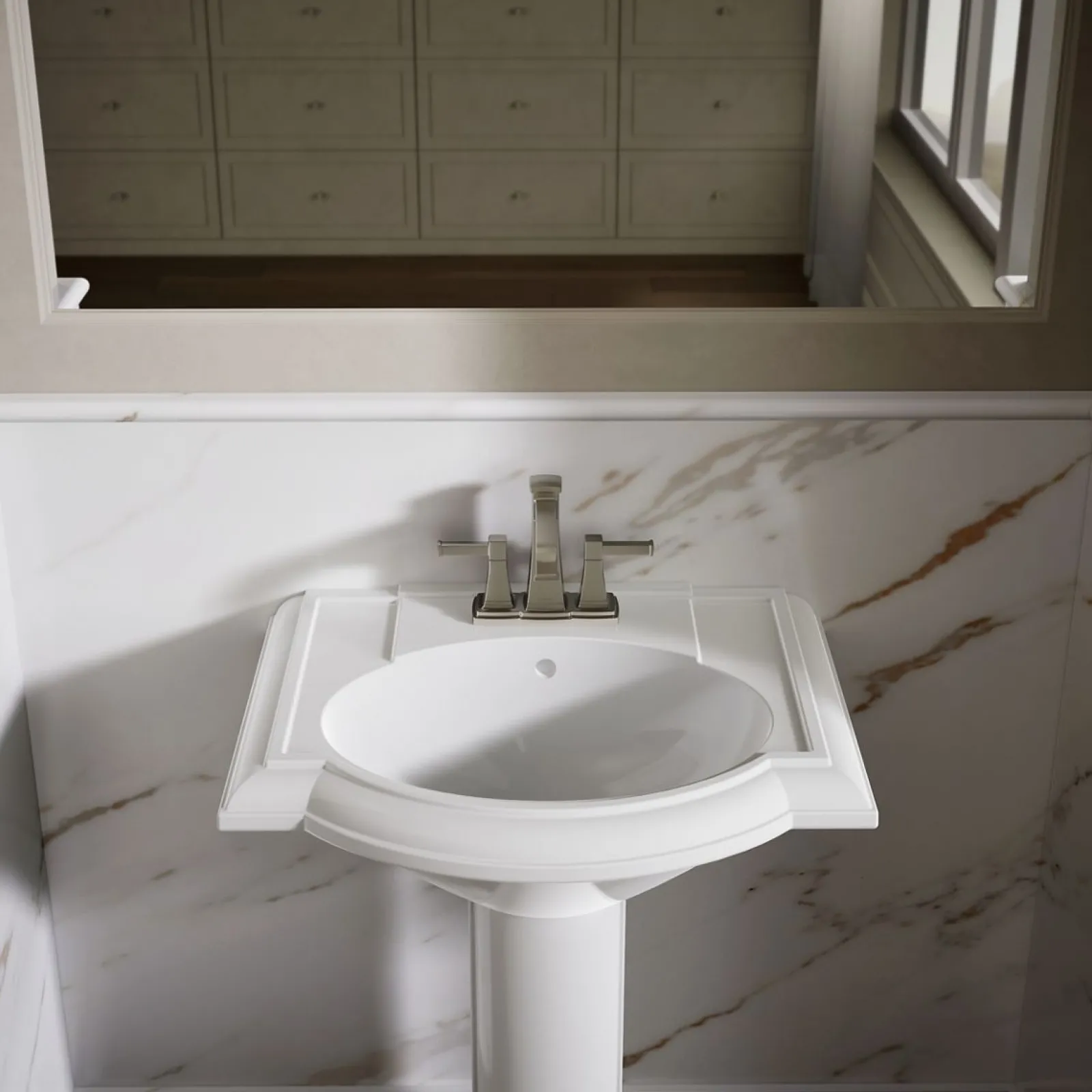24-1/4" rectangular pedestal bathroom sink^Kohler Discount