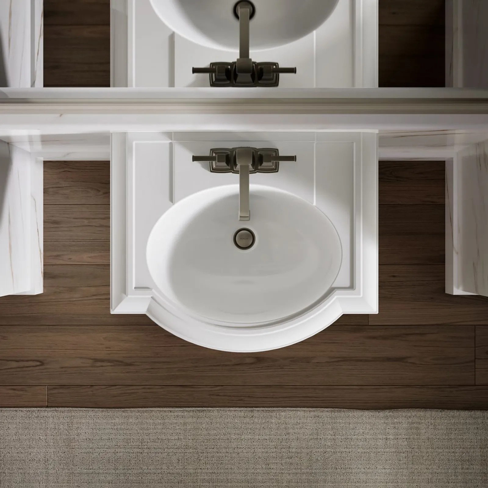 24-1/4" rectangular pedestal bathroom sink^Kohler Discount