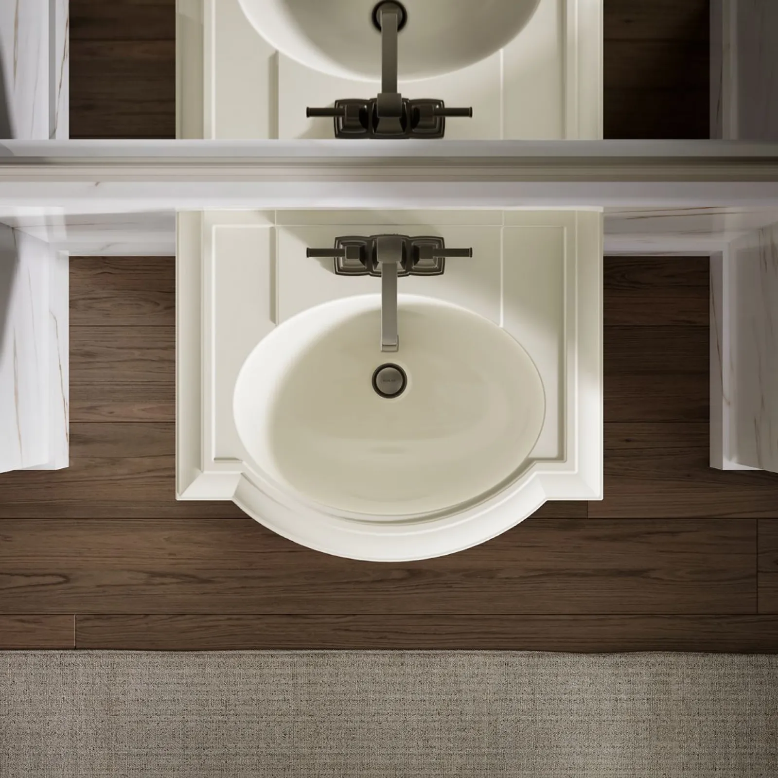 24-1/4" rectangular pedestal bathroom sink^Kohler Discount