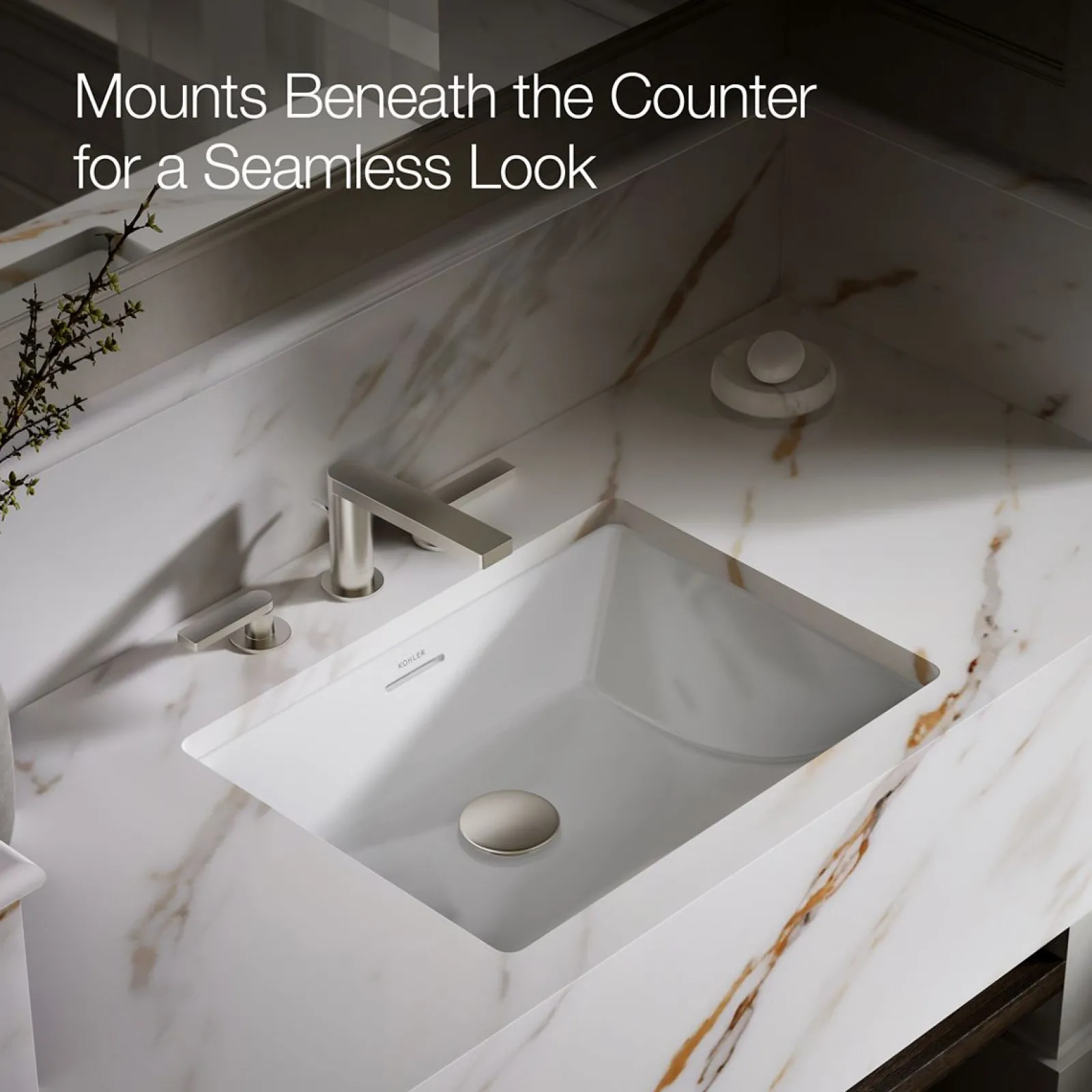 21-1/4" rectangular undermount bathroom sink^Kohler Online