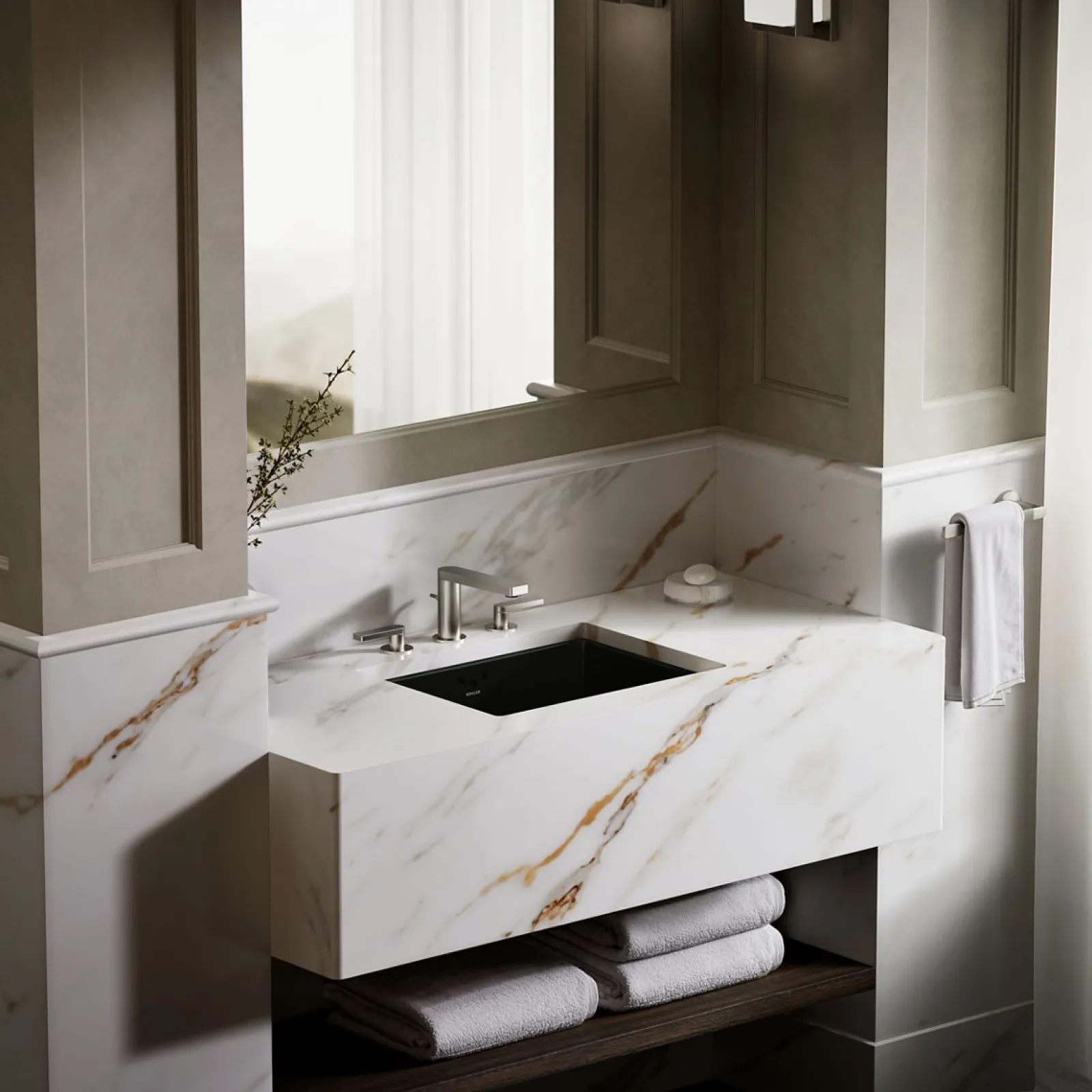 19-3/4" rectangular undermount bathroom sink^Kohler Clearance