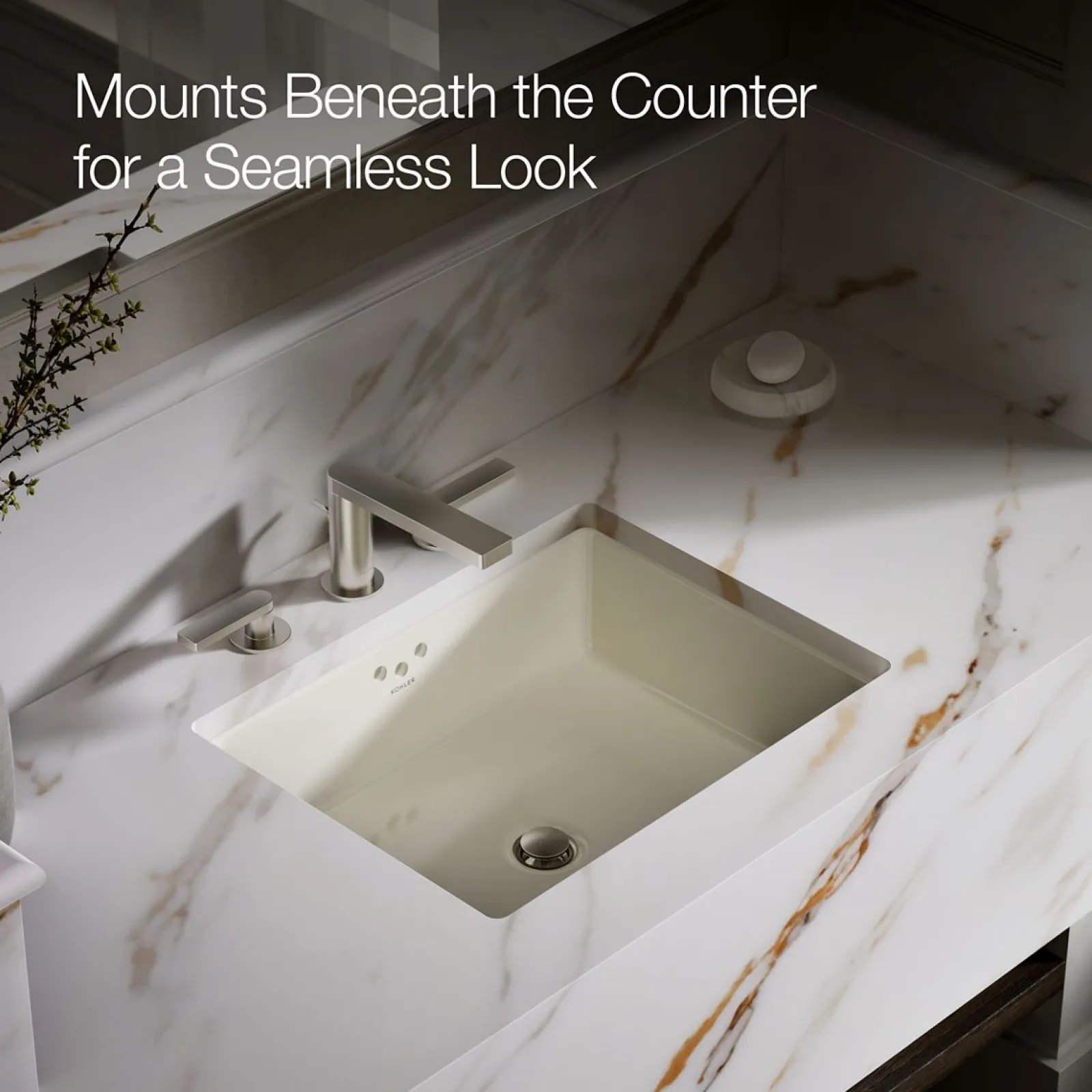 19-3/4" rectangular undermount bathroom sink^Kohler Clearance