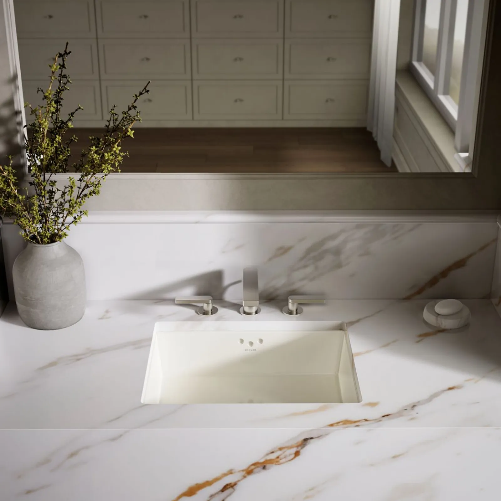 19-3/4" rectangular undermount bathroom sink^Kohler Clearance