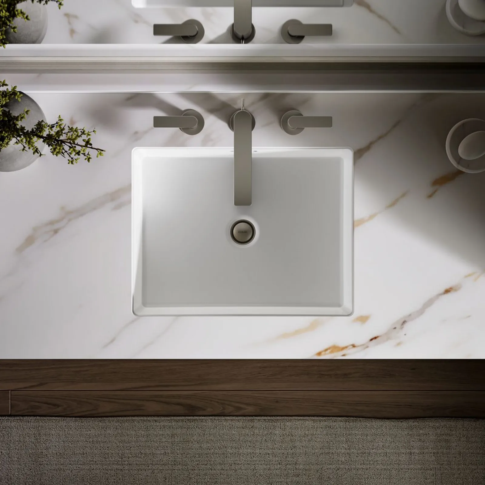 19-3/4" rectangular undermount bathroom sink^Kohler Clearance