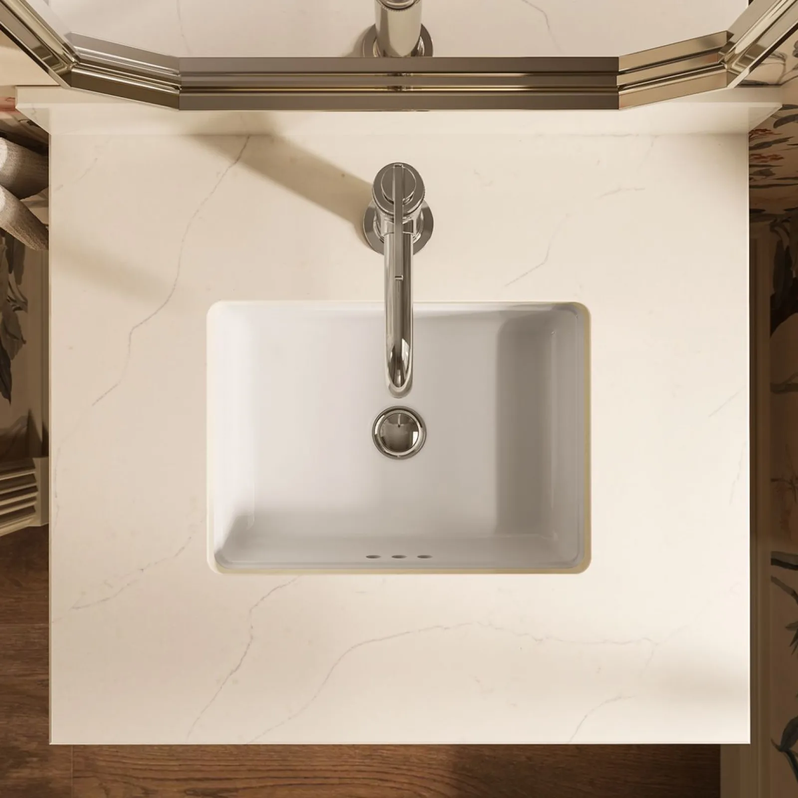 16-9/16" rectangular undermount bathroom sink^Kohler Hot