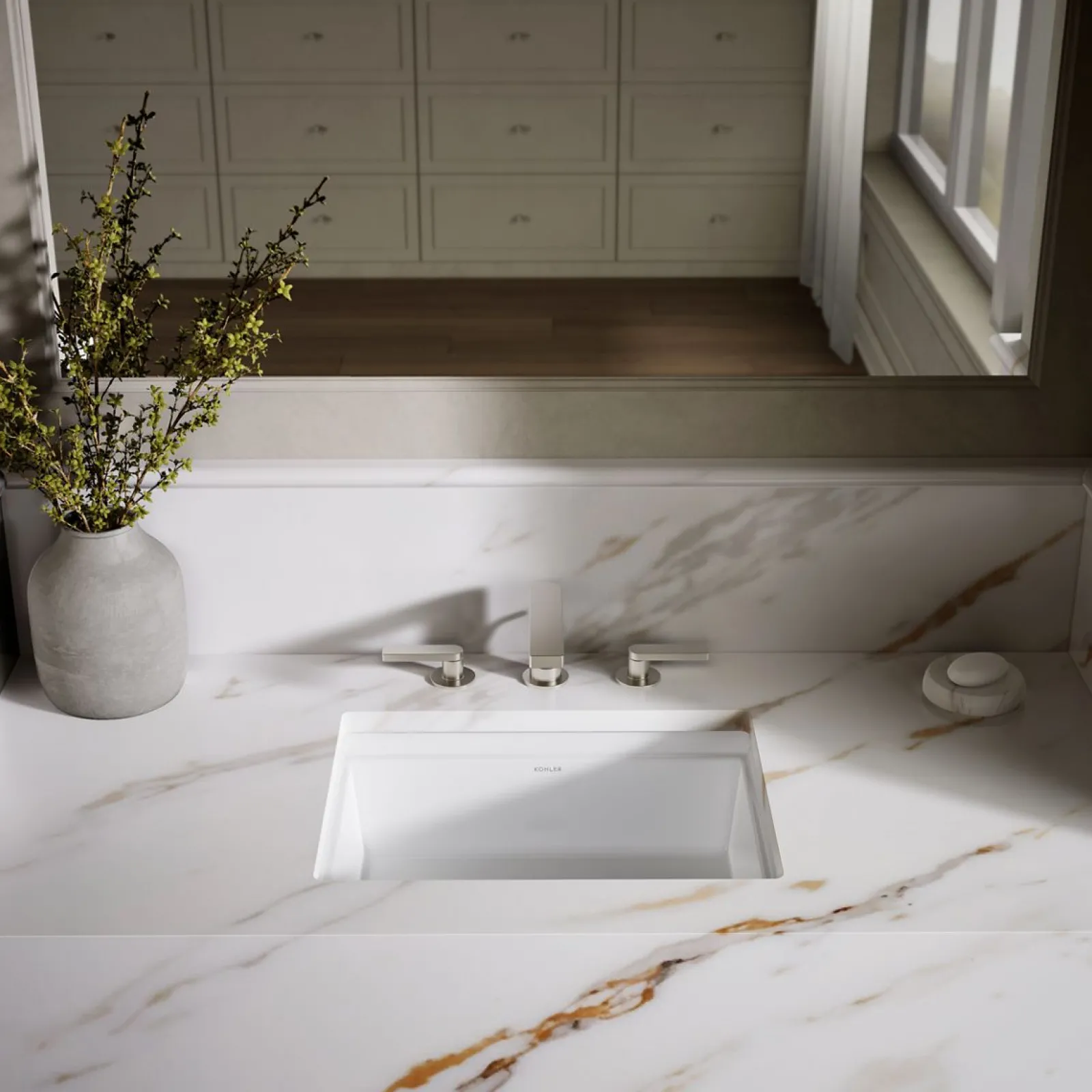 21-1/4" rectangular undermount bathroom sink^Kohler Online