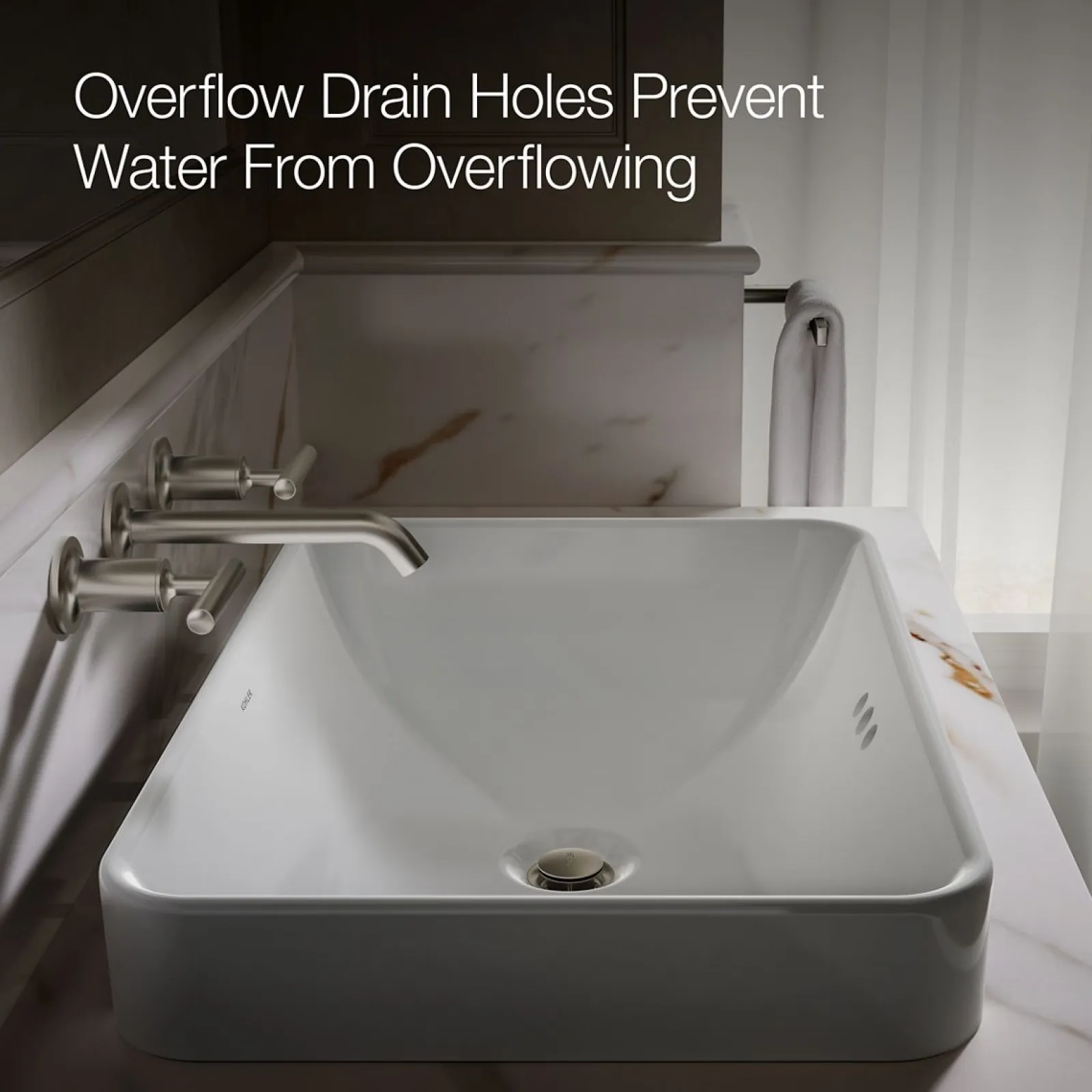 22-3/4" rectangular vessel bathroom sink^Kohler New