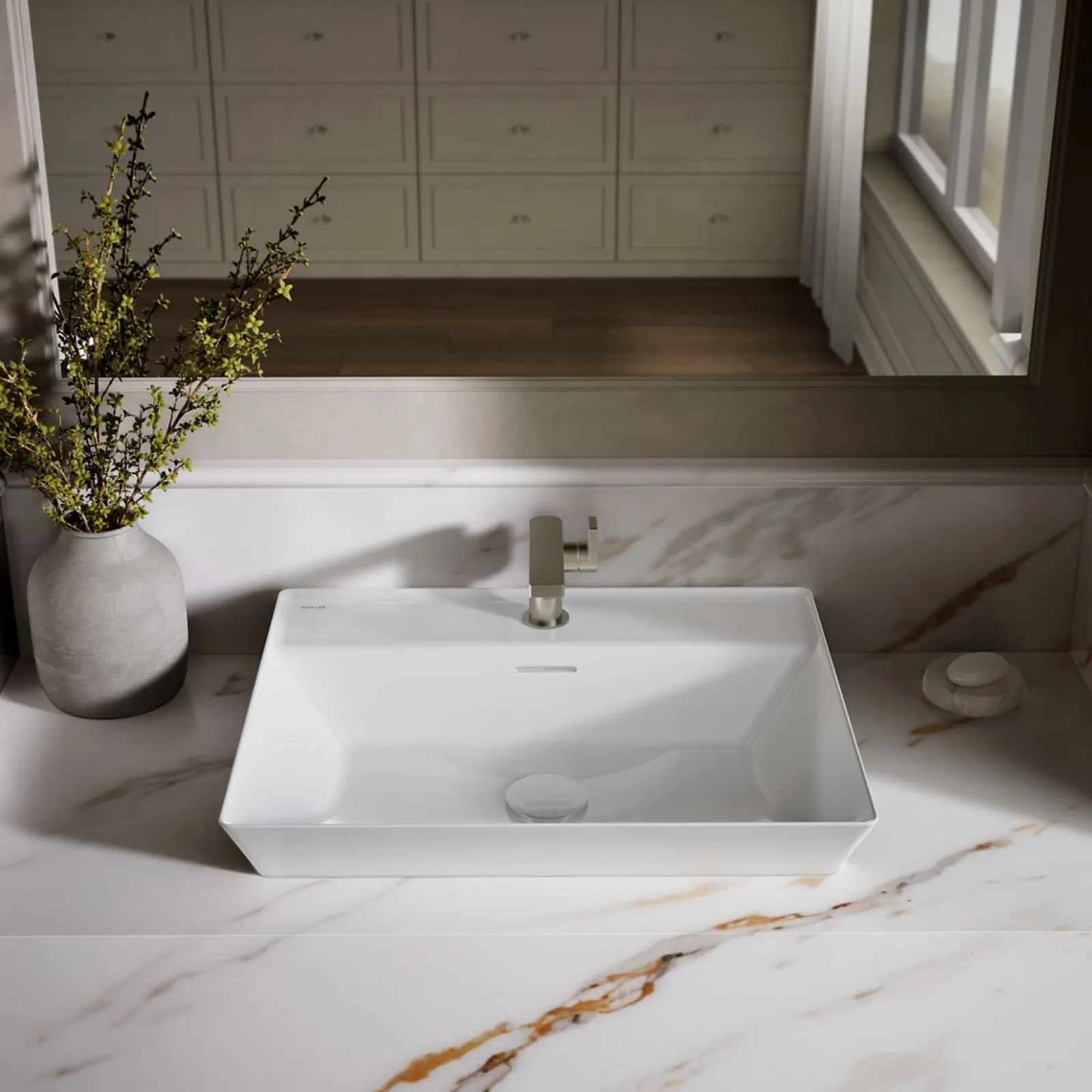 23" rectangular vessel bathroom sink^Kohler Sale