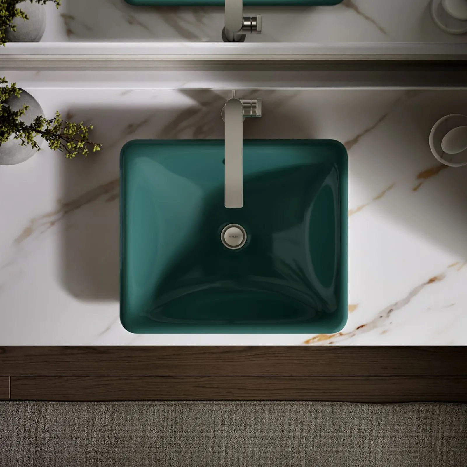 18-1/2" rectangular vessel bathroom sink^Kohler Hot