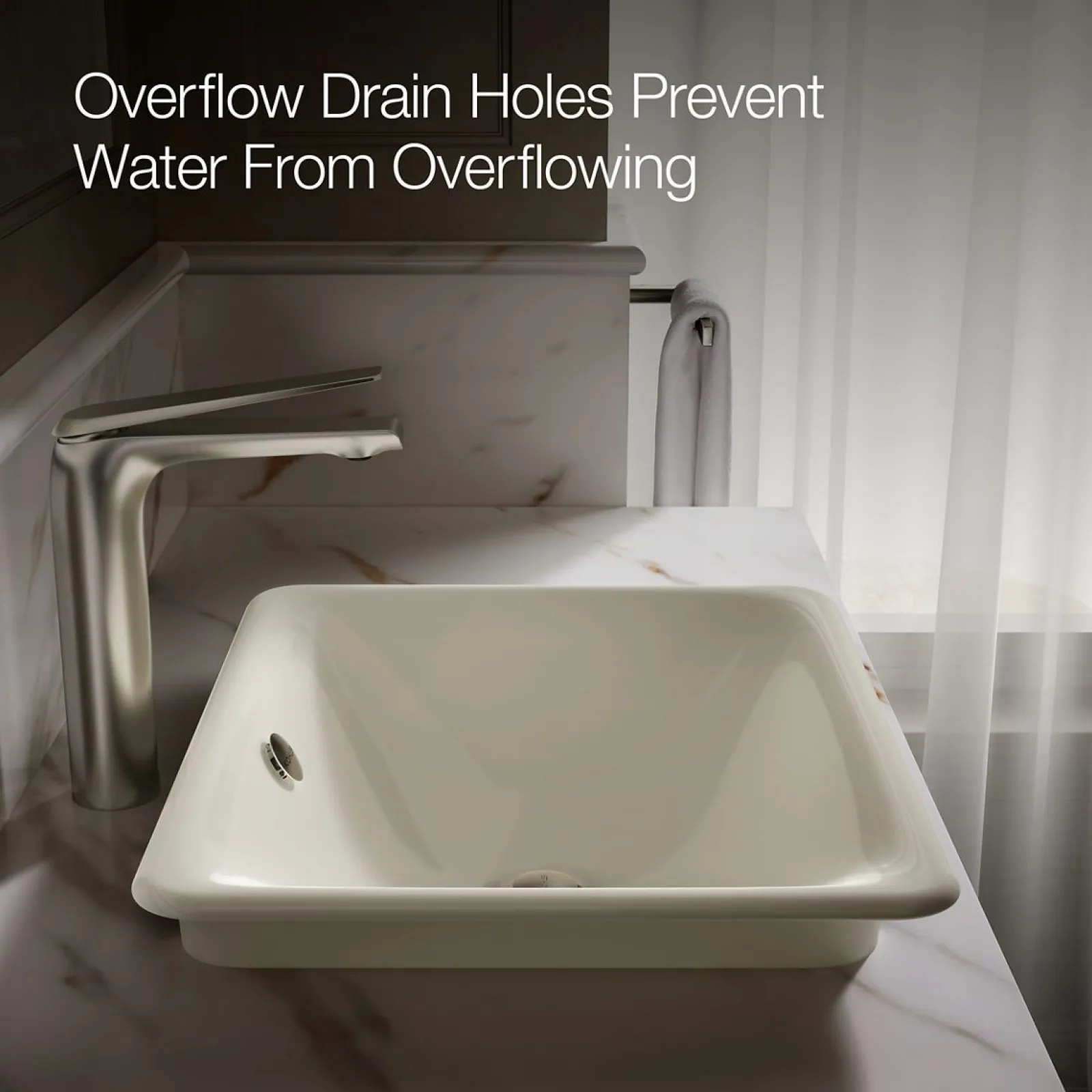 18-1/2" rectangular vessel bathroom sink^Kohler Discount