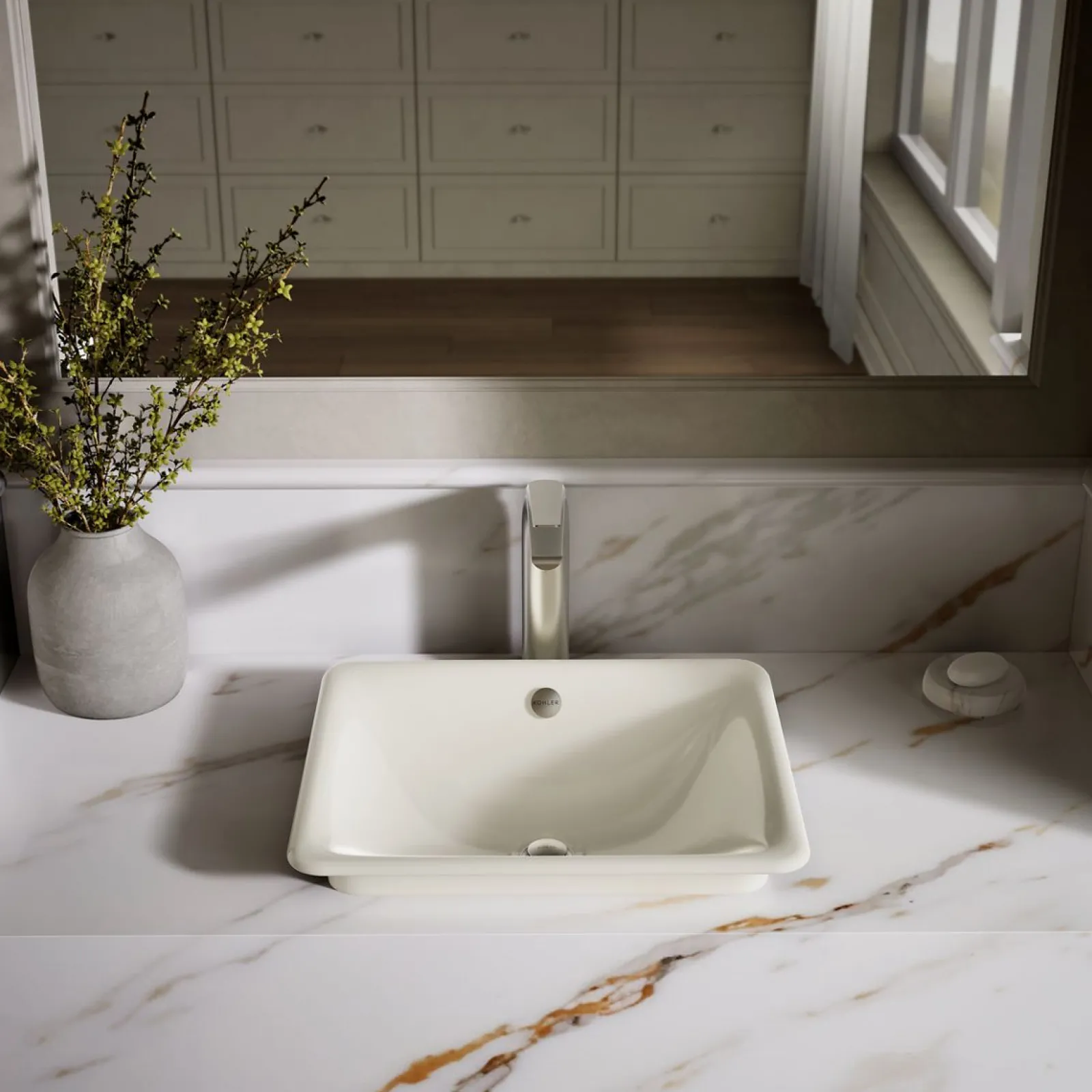 18-1/2" rectangular vessel bathroom sink^Kohler Discount