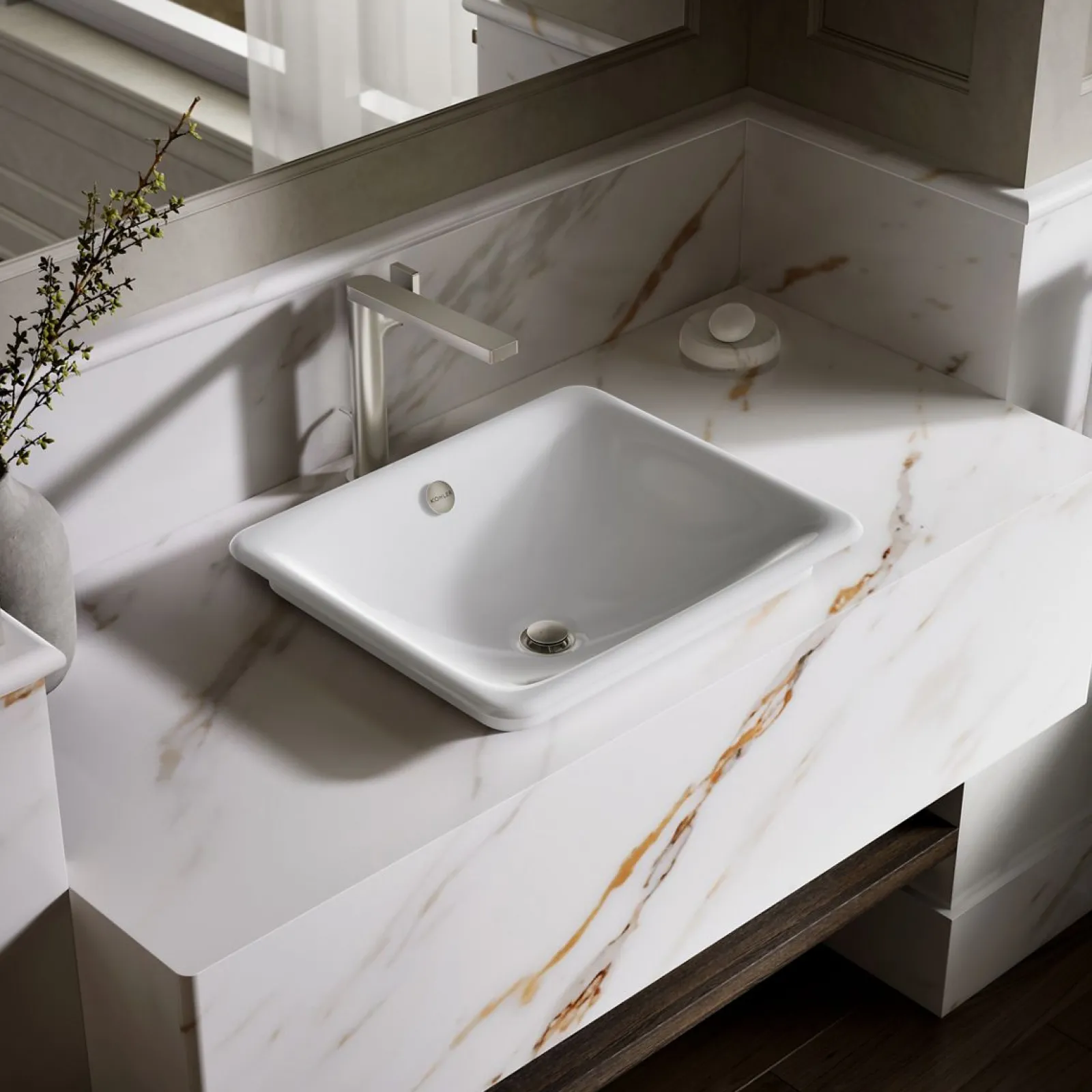 18-1/2" rectangular vessel bathroom sink^Kohler Online
