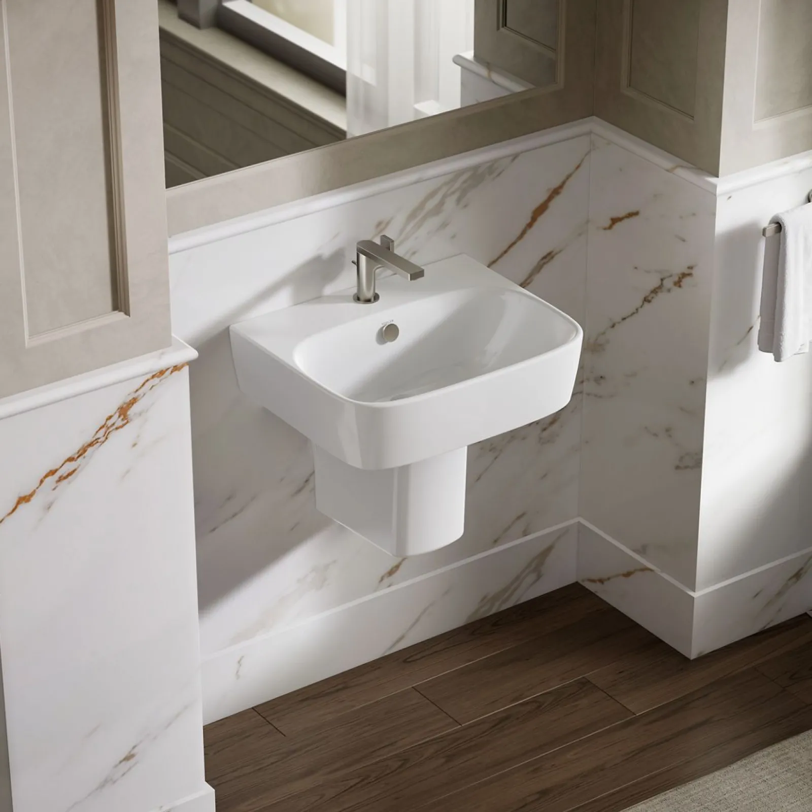21-3/4" rectangular wall-mount bathroom sink^Kohler Outlet