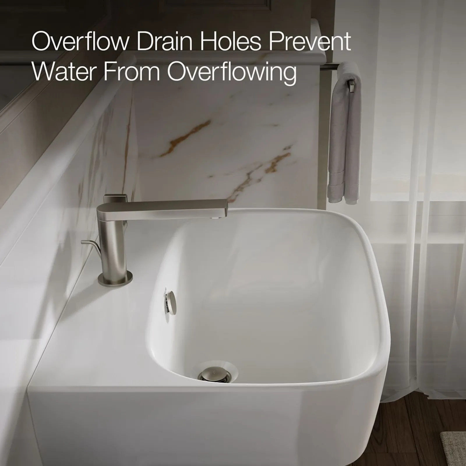 21-3/4" rectangular wall-mount bathroom sink^Kohler Outlet
