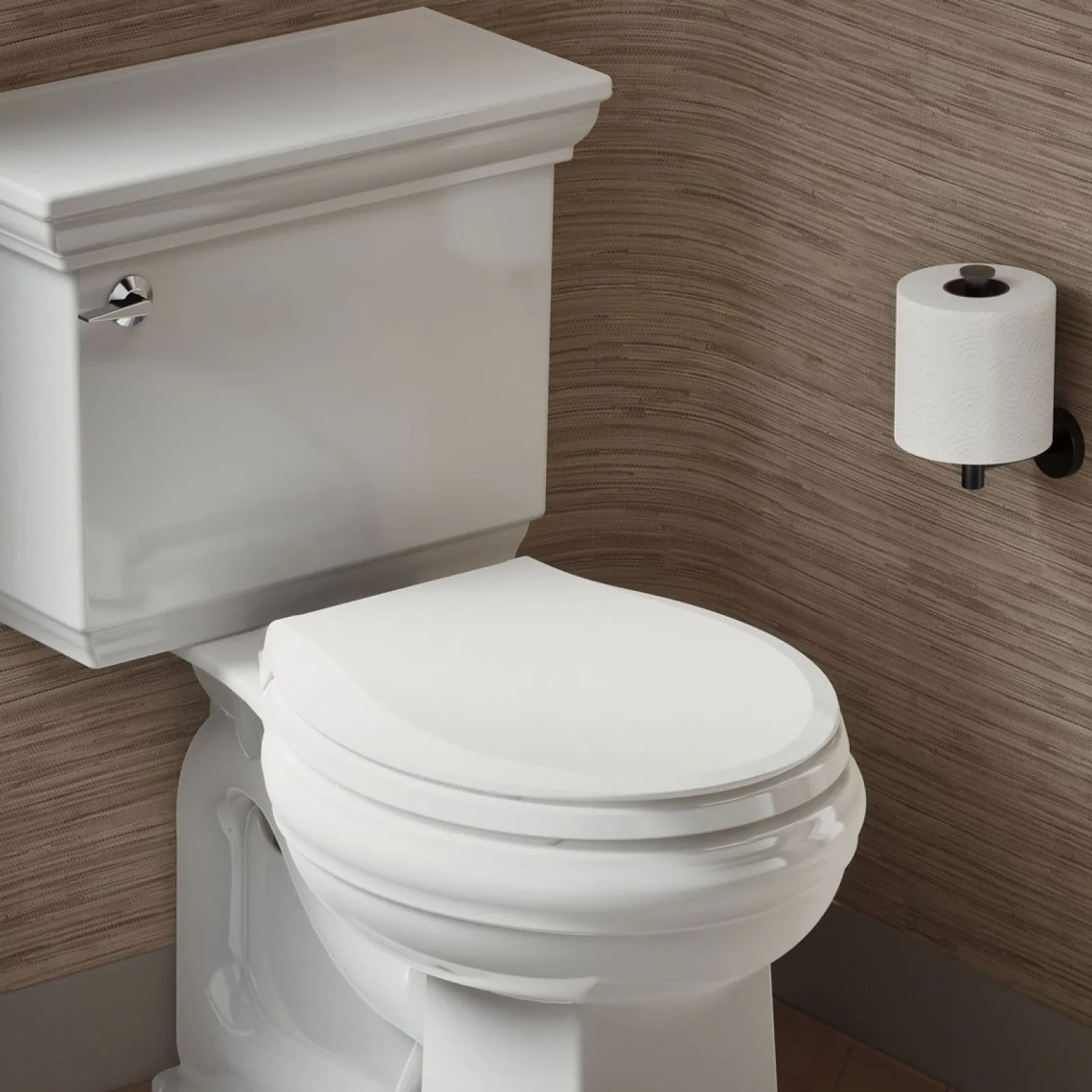 Recycled ReadyLatch® Quiet-Close™ round-front toilet seat^Kohler Sale