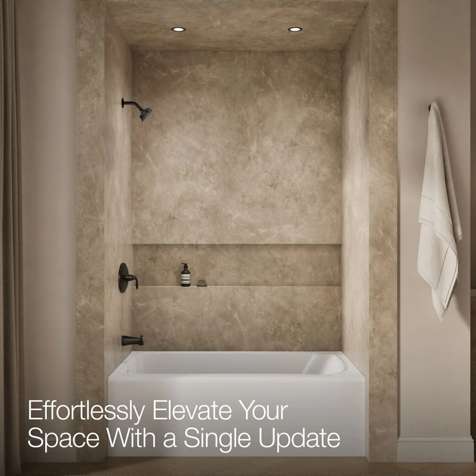 Remodel Rite-Temp® bath and shower trim kit, 1.75 gpm^Kohler Hot