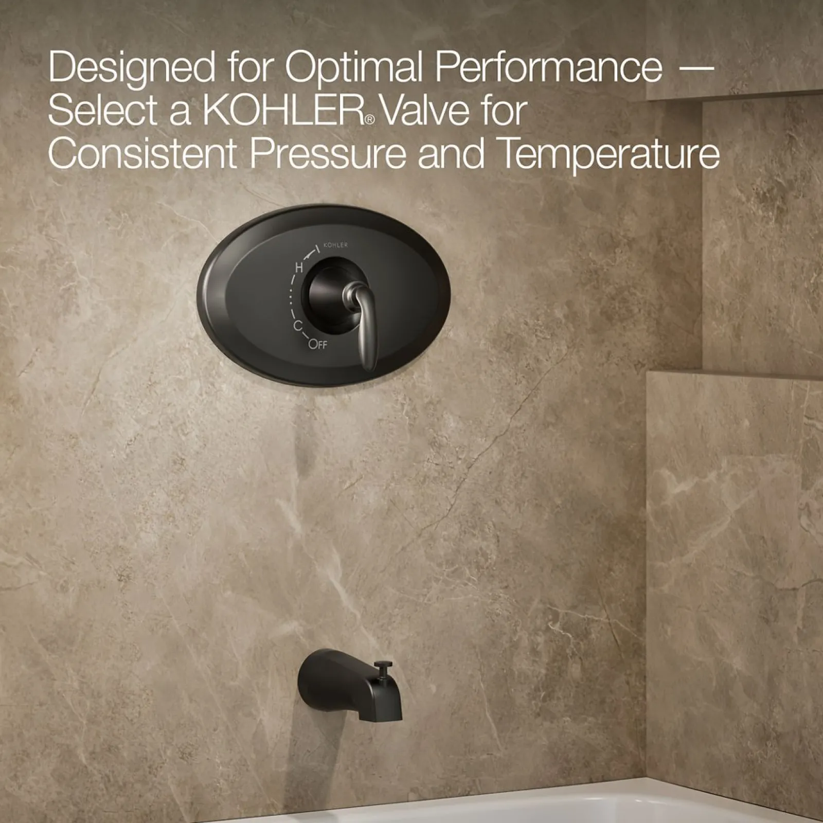 Remodel Rite-Temp® bath and shower trim kit, 1.75 gpm^Kohler Hot