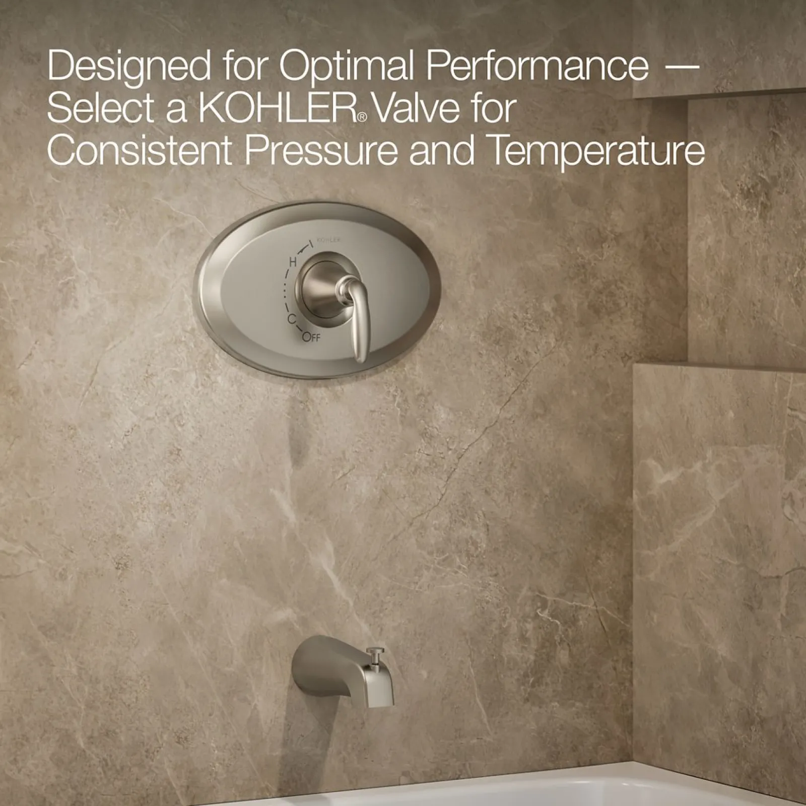 Remodel Rite-Temp® bath and shower trim kit, 1.75 gpm^Kohler Hot
