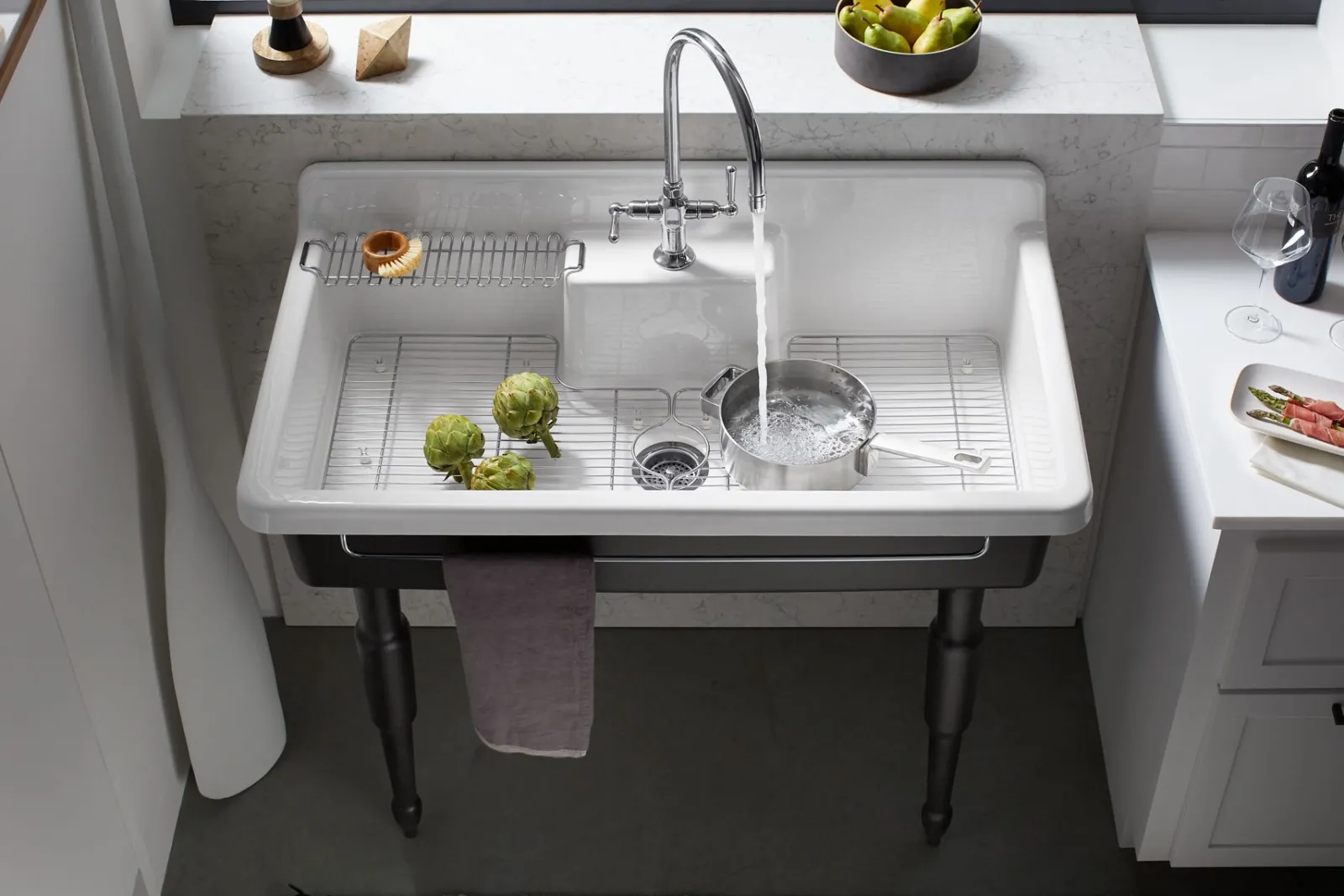 Right-hand sink rack^Kohler Discount