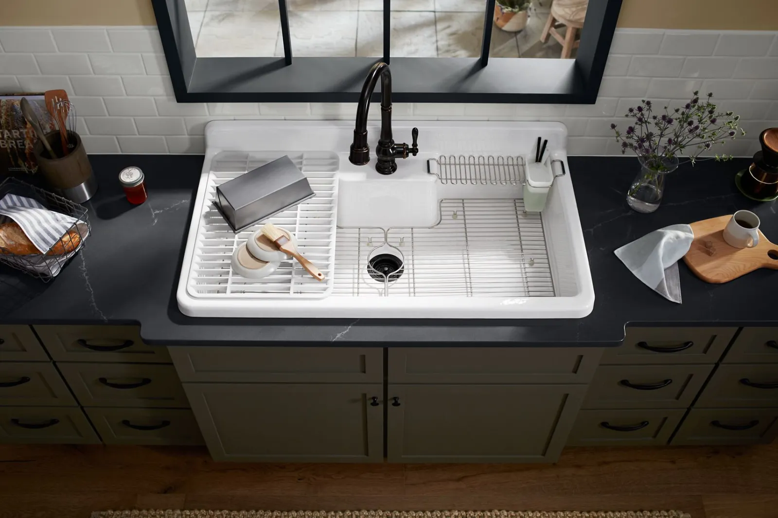 Right-hand sink rack^Kohler Discount