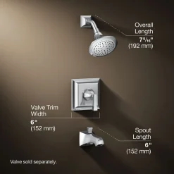 Rite-Temp® bath and shower trim kit, 2.5 gpm^Kohler Hot