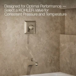 Rite-Temp® bath and shower trim kit, 2.5 gpm^Kohler Hot