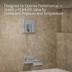 Rite-Temp® bath and shower trim kit with push-button diverter, 2.5 gpm^Kohler Discount