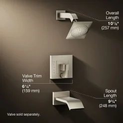 Rite-Temp® bath and shower trim kit with push-button diverter, 2.5 gpm^Kohler Discount