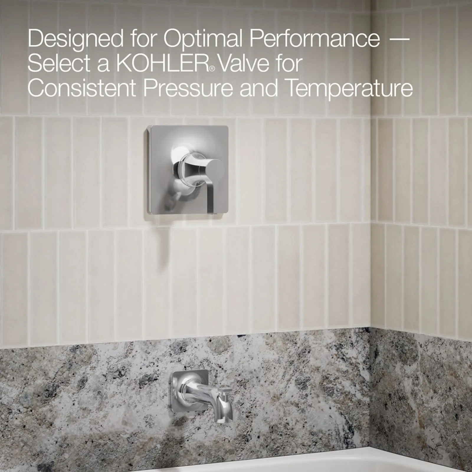 Rite-Temp® bath and shower trim kit, without showerhead^Kohler