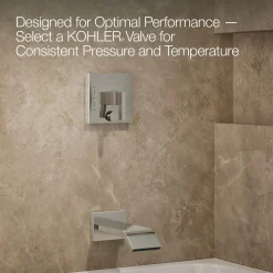 Rite-Temp® bath and shower trim kit with push-button diverter, without showerhead^Kohler Outlet