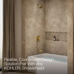 Rite-Temp® bath and shower trim kit with push-button diverter, without showerhead^Kohler New