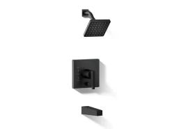 Rite-Temp® bath and shower trim kit with push-button diverter, 2.5 gpm^Kohler Hot