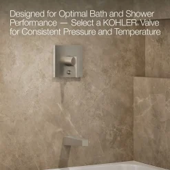 Rite-Temp® bath and shower trim kit with push-button diverter, 2.5 gpm^Kohler Hot