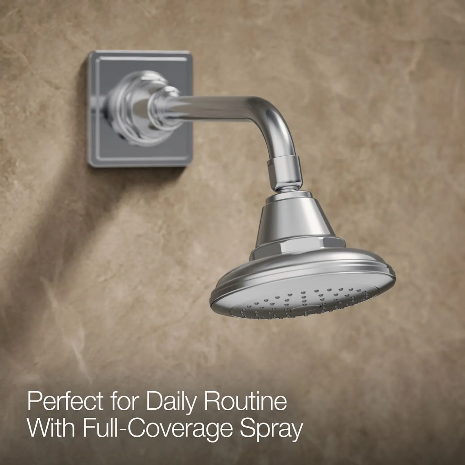 Rite-Temp® bath and shower trim kit with push-button diverter and cross handle, 2.5 gpm^Kohler Best