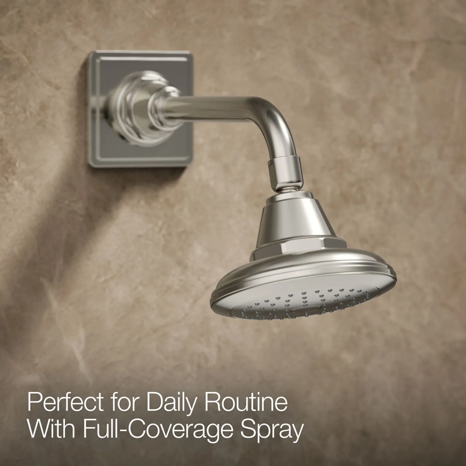 Rite-Temp® bath and shower trim kit with push-button diverter and cross handle, 2.5 gpm^Kohler Best
